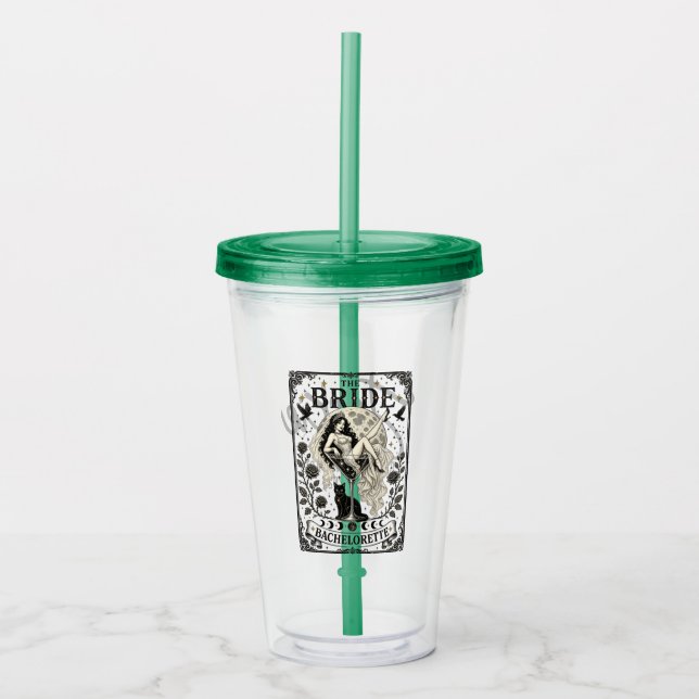 The Bride Tarot Card Witchy Sällskapsdamer Anpassa Take Away Mugg (Framsida)