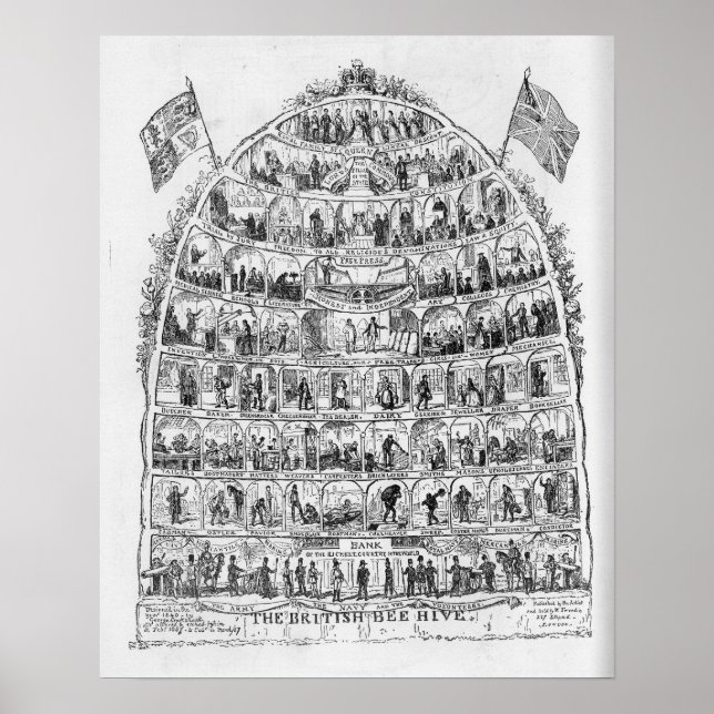 The British Beehive, 1867 Poster (Framsidan)