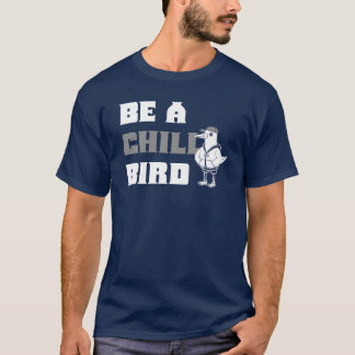 The Bronx Blue Chill Fågel Rolig Tecknad Måsfågel T Shirt