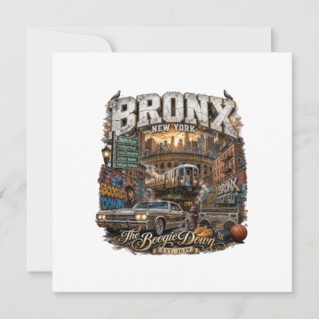 The Bronx New York Boogie Down Urban Collage (Framsida)