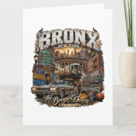 The Bronx New York Boogie Down Urban Collage Kort