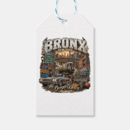 The Bronx New York Boogie Down Urban Collage Presentetikett