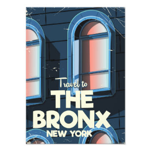 The Bronx New York City researaffisch Fototryck