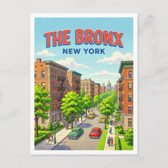 The Bronx New York Vykort (Framsida)