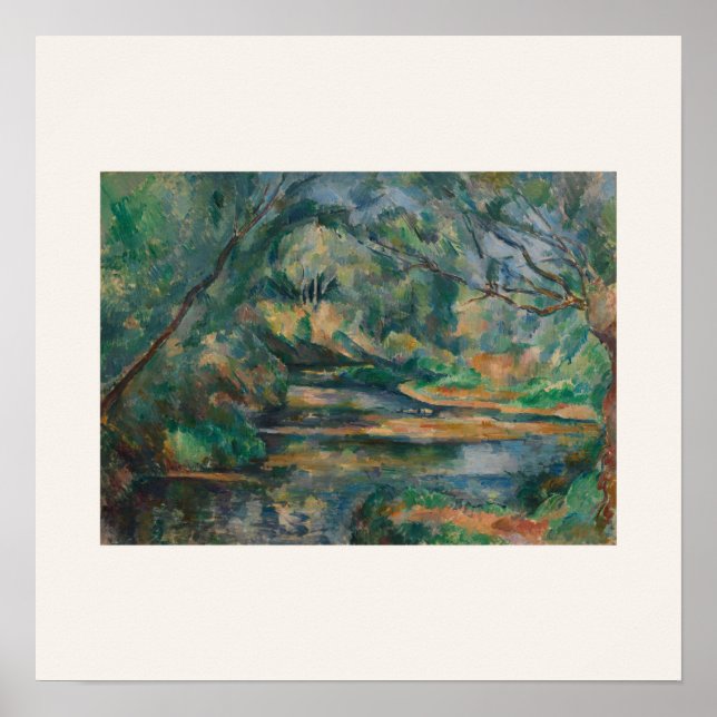 The Brook - Impressionistisk fyrkantig affisch (Framsidan)