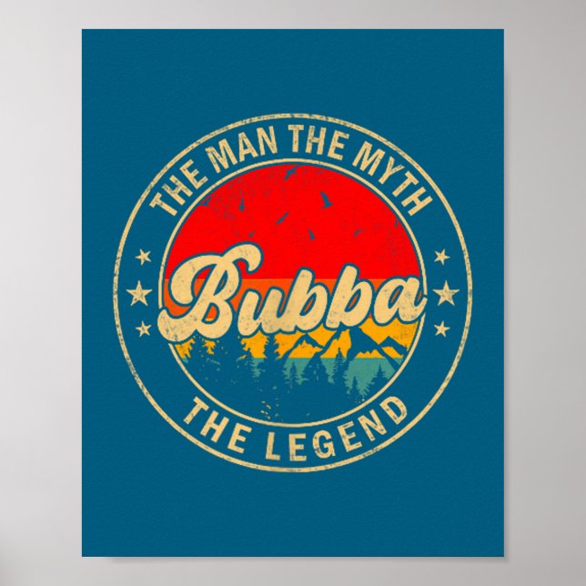 The Bubba Myten Legend Vintage Retro Poster (Framsidan)