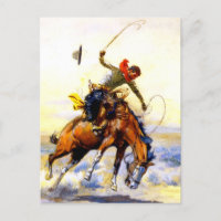 “The Bucker” västerländsk konst av Charles M Russe
