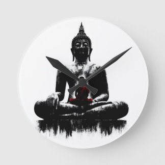 The Buddha wall clock  Rund Klocka