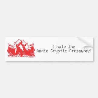 The Bugle: Jag hatar det Audio Cryptic Crossword Bildekal