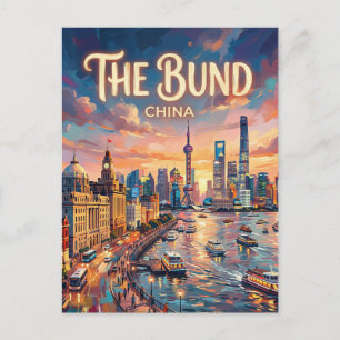 The Bund Kina Vykort