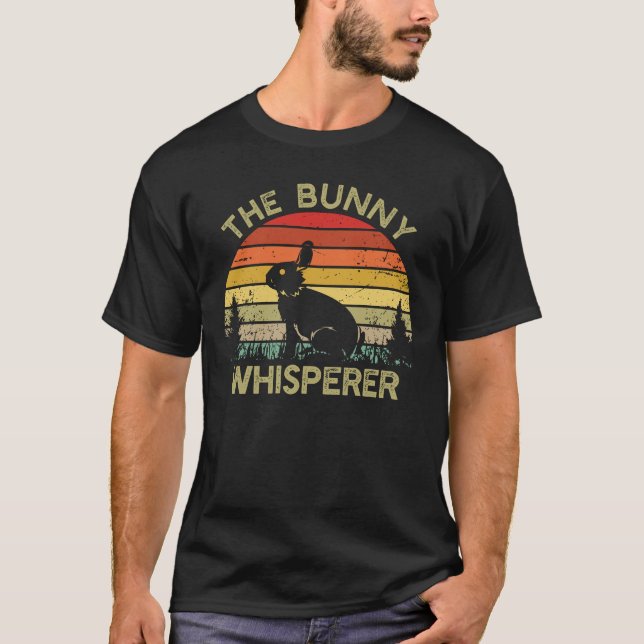 The bunny whisperer funny gift for bunny lovers t shirt (Framsida)