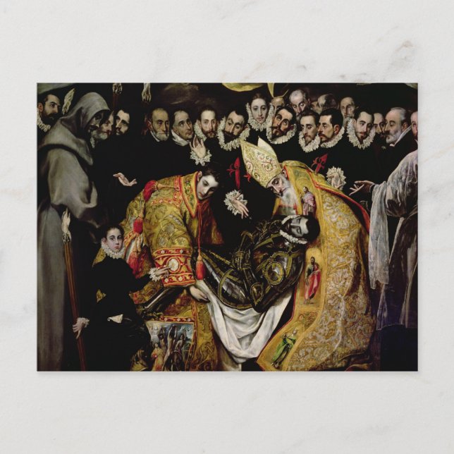 The Burial of Count Orgaz Vykort (Framsida)