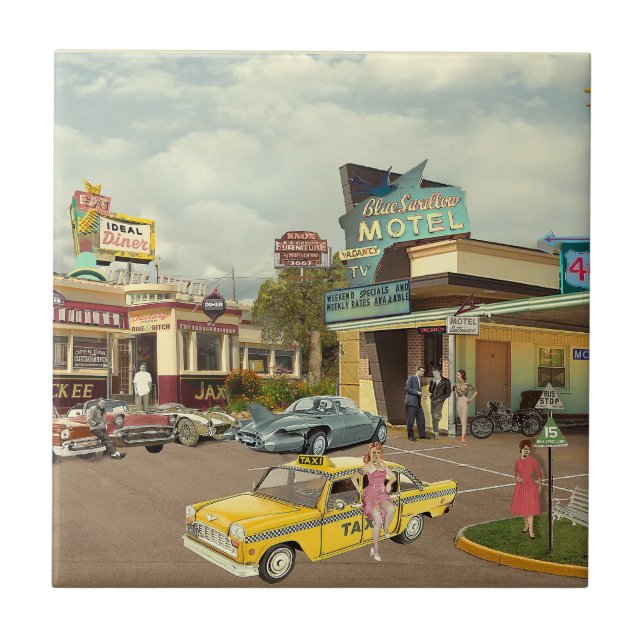 The Cab Driver Kakelplatta (Framsidan)