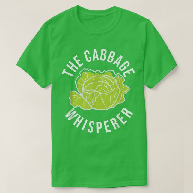 The Cabbage Whisperer Funny Cabbage Farmer  T Shirt (Design framsida)