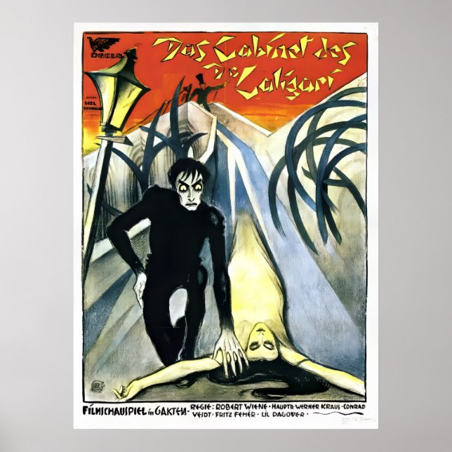 The Cabinet of Dr. Caligari 1920 Restored Poster (Framsidan)