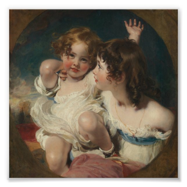 The Calmady Children (Emily, 1818–?1906, and Laura Fototryck (Framsidan)