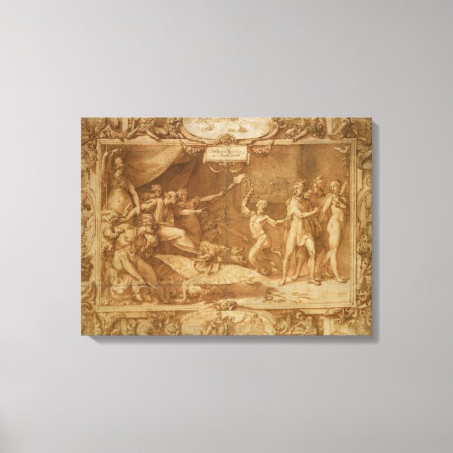 The Calumny of Apelles, 1572 Canvastryck (Framsida)