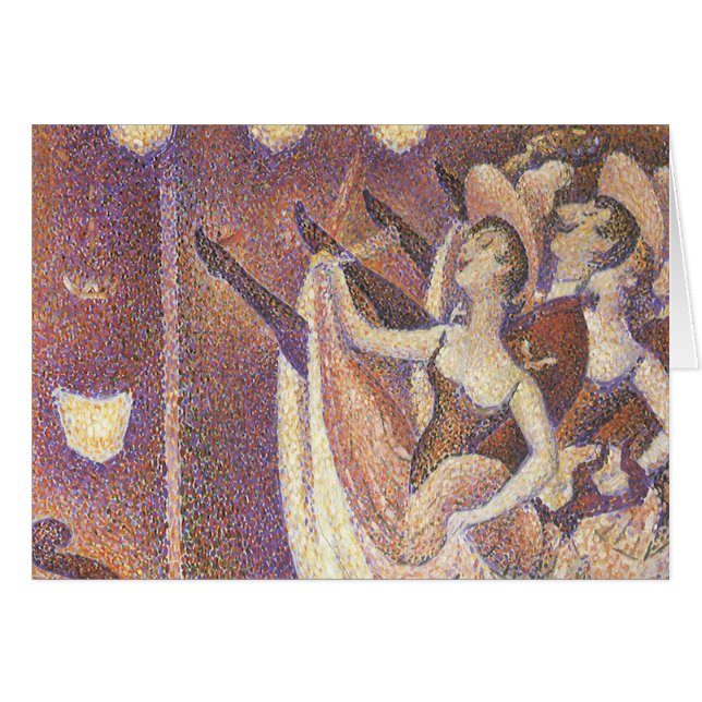 The Can Dance, Le Chahut av Georges Seurat Hälsningskort (Framsidan Horizontal)