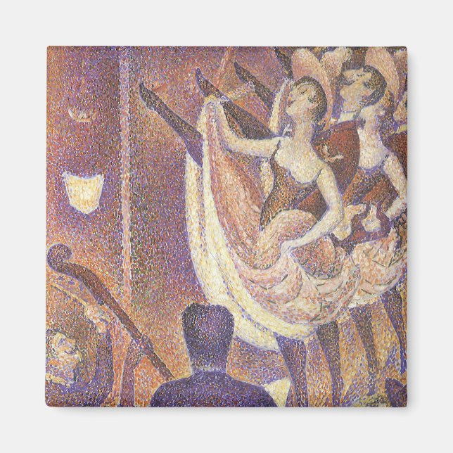 The Can Dance, Le Chahut av Georges Seurat Magnet (Framsidan)