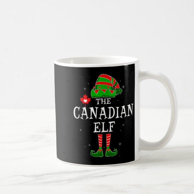 The Canadian Elf Group Matching Family Christmas C Kaffemugg (Höger)
