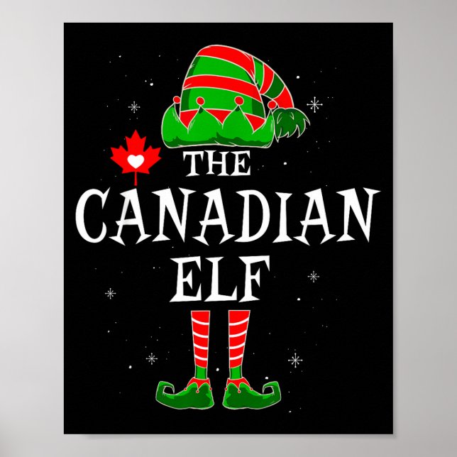 The Canadian Elf Group Matching Family Christmas C Poster (Framsidan)