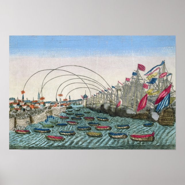 The Capture of Havana by the English in 1762 Poster (Framsidan)