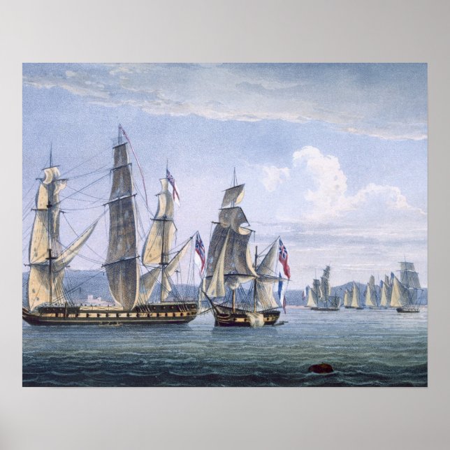 The Capture of Le Sparviere den 3 maj 1810, Engr Poster (Framsidan)