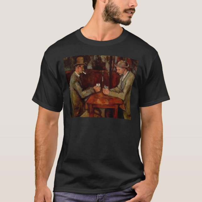 The Card Players, Claude Cezanne Tee Shirt (Framsida)