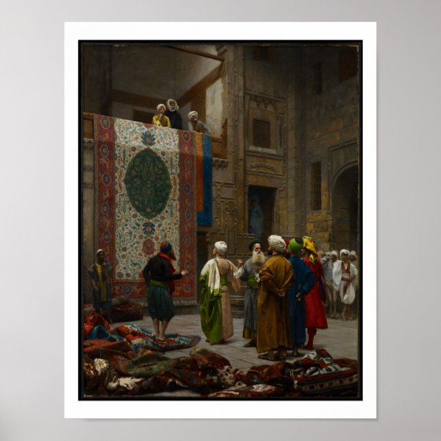 The Carpet Merchant, c.1887 (olja på canvas) Poster (Framsidan)