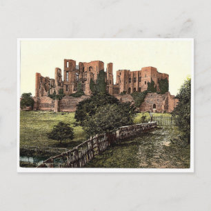 The castle, Kenilworth, England sällsynt Photochro Vykort