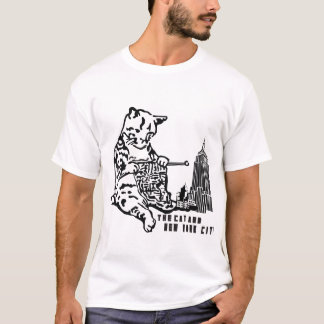 The Cat and New York City T Shirt