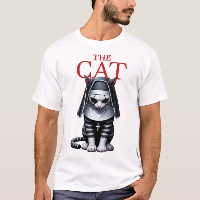 The Cat Halloween  T Shirt (Framsida)