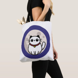 The Cat on The Moon Bag Tygkasse