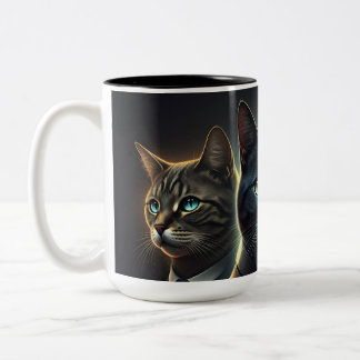 THE CAT Två-Tonad MUGG