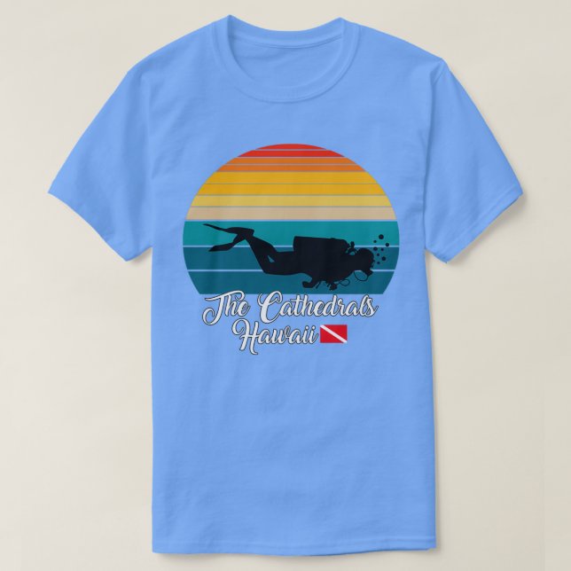 The Cathedrals Hawaii Diving T Shirt (Design framsida)