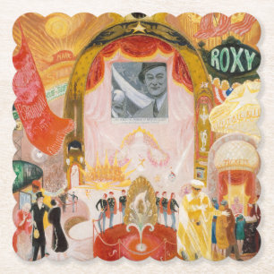 The Cathedrals of Broadway by Florine Stettheimer Underlägg Papper