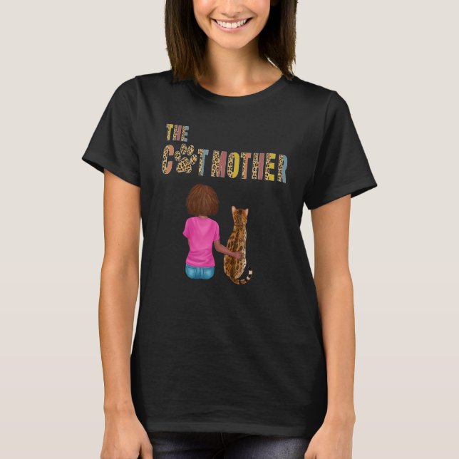 The Catmother Bengal Cat     Mother Cat Mom T Shirt (Framsida)