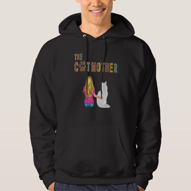 The Catmother Maine Coon Cat     Mother Cat Mom Hoodie (Framsida)