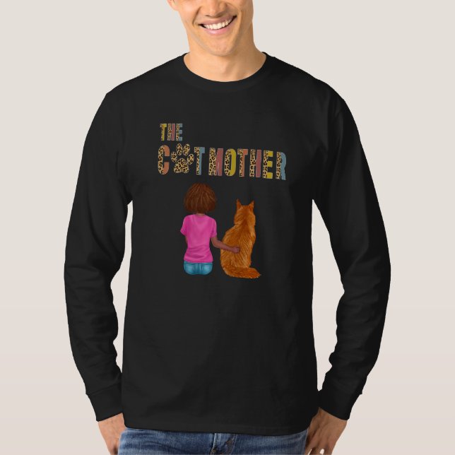 The Catmother Maine Coon Cat   Mother Cat Mom T Shirt (Framsida)