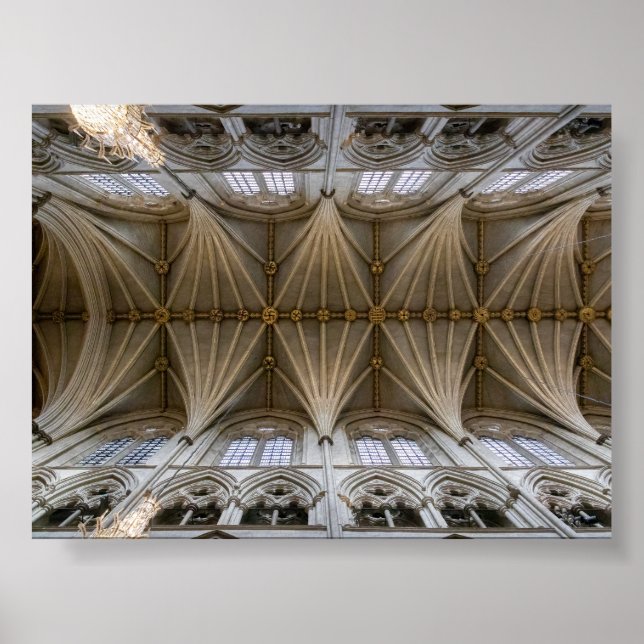 The ceiling of Westministera abbey Poster (Framsidan)