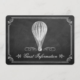 The Chalkboard Hot Air Balloon Wedding Collection Tilläggskort