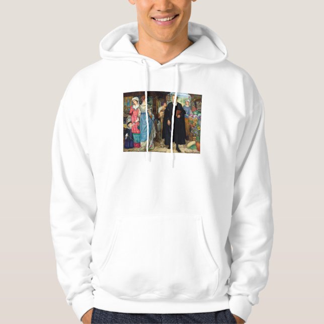 The Chance Meeting c. 1907 By Kate Elizabeth Bunce Hoodie (Framsida)