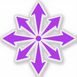 The Chaos Star (purple) Klistermärken