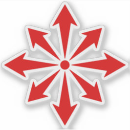 The Chaos Star (red) Klistermärken