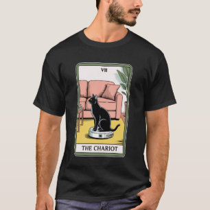 The Chariot Robot Dammsugare Katt Roligt Tarot C T Shirt