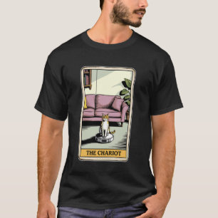 The Chariot Robot Dammsugare Katt Roligt Tarot C T Shirt