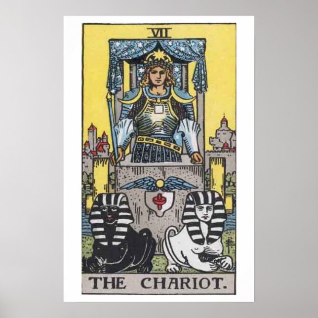 The Chariot Tarot Card Poster (Framsidan)