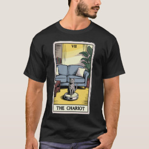 The Chariot Tarot-kort Katt Robot Dammsugare Ca T Shirt