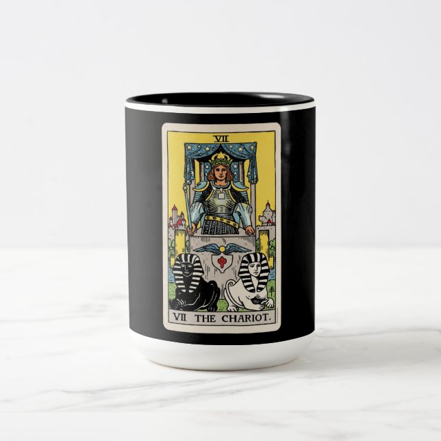 The Chariot Tarot Två-Tonad Mugg (Center)