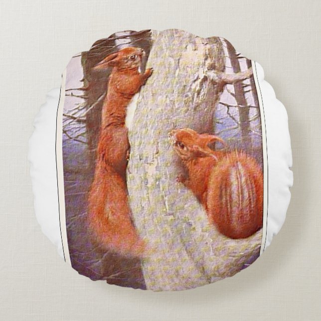 "The Chase" Rund Kudde (Framsidan)